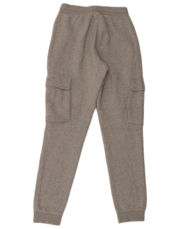 Adidas Mens Cargo Tracksuit Trousers Joggers Small Grey Flecked Cotton