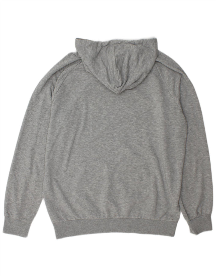 Hummel Mens Graphic Hoodie Jumper XL Grey Flecked Polyester