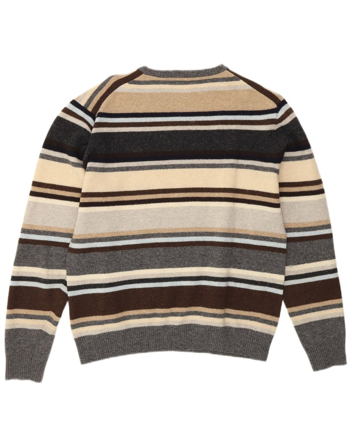 KAPPA Womens Crew Neck Jumper Sweater UK 16 Large Multicoloured Striped