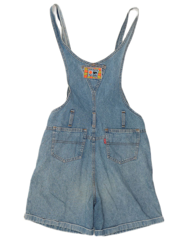 VINTAGE Womens Osaka Dungarees Denim Shorts IT 42 Medium W28  Blue