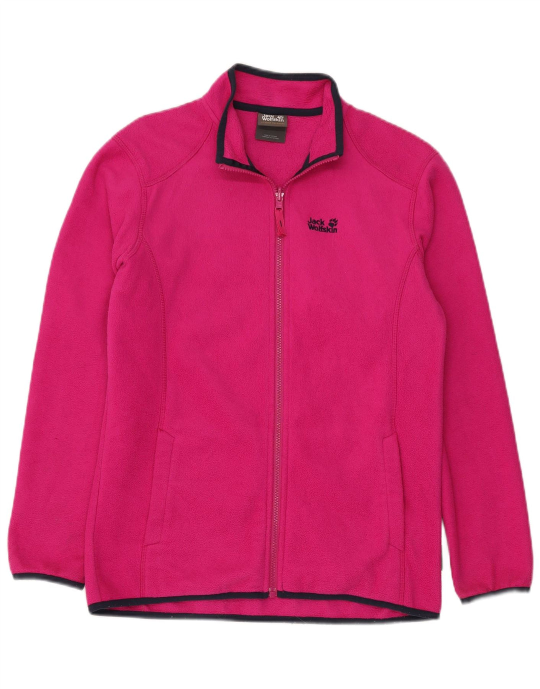 JACK WOLFSKIN Girls Fleece Jacket 15-16 Years Pink Polyester