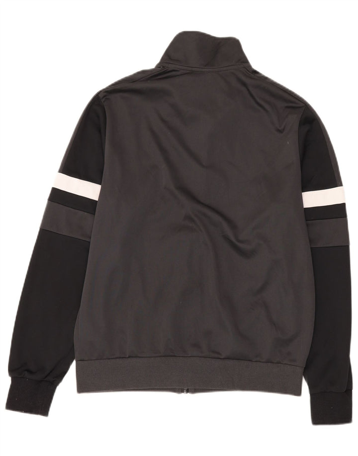 Lotto Mens Tracksuit Top Jacket Small Black Colourblock Polyester