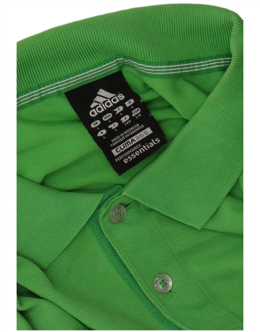 ADIDAS Mens Clima 365 Polo Shirt Large Green