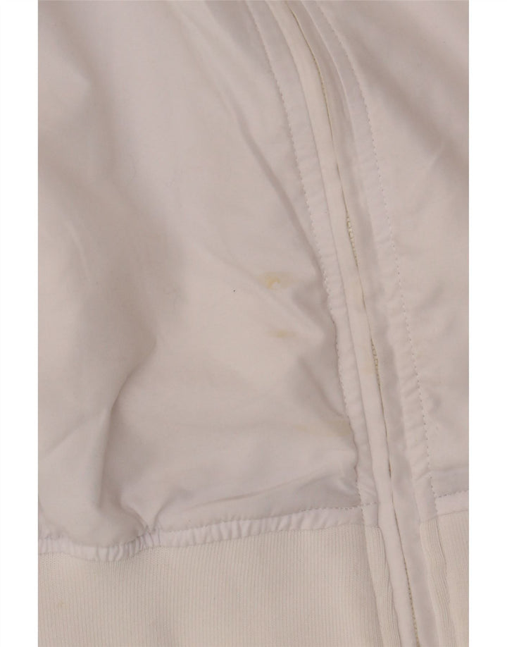 Slam Mens Graphic Tracksuit Top Jacket Large White Colourblock Polyester