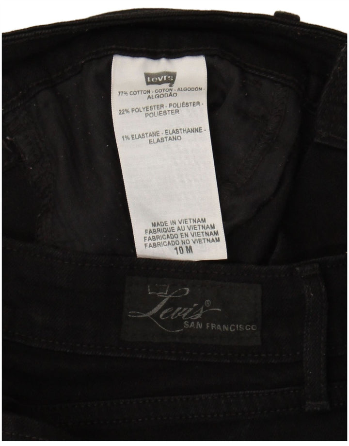 Levi's Womens Bootcut Jeans US 10 Large W32 L31 Black Cotton