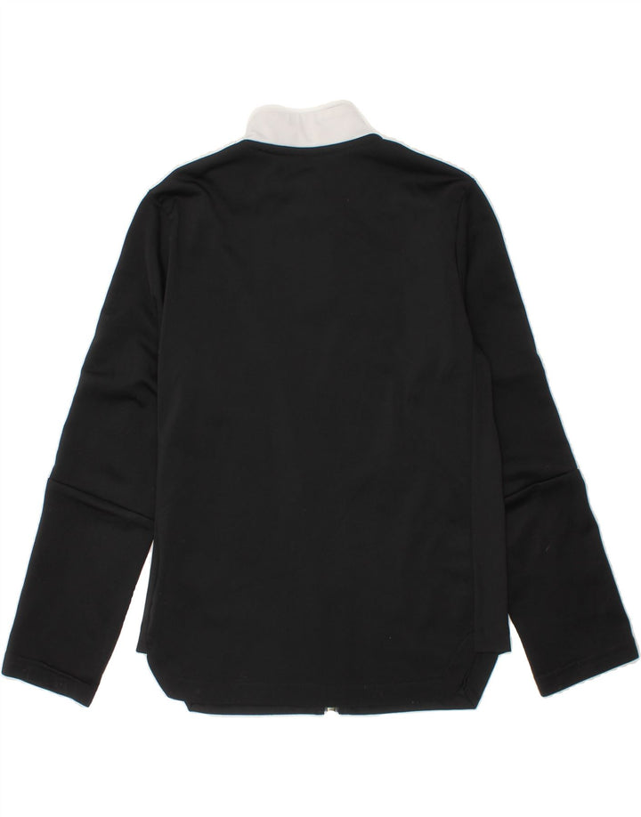 ADIDAS Boys Tracksuit Top Jacket 7-8 Years Black Polyester Vintage Adidas and Second-Hand Adidas from Messina Hembry 