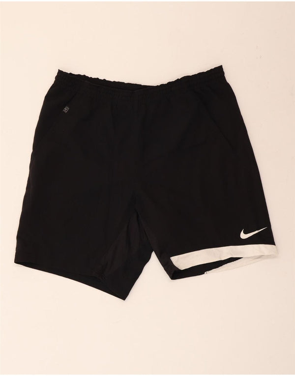 NIKE Mens Sport Shorts Large  Black Colourblock