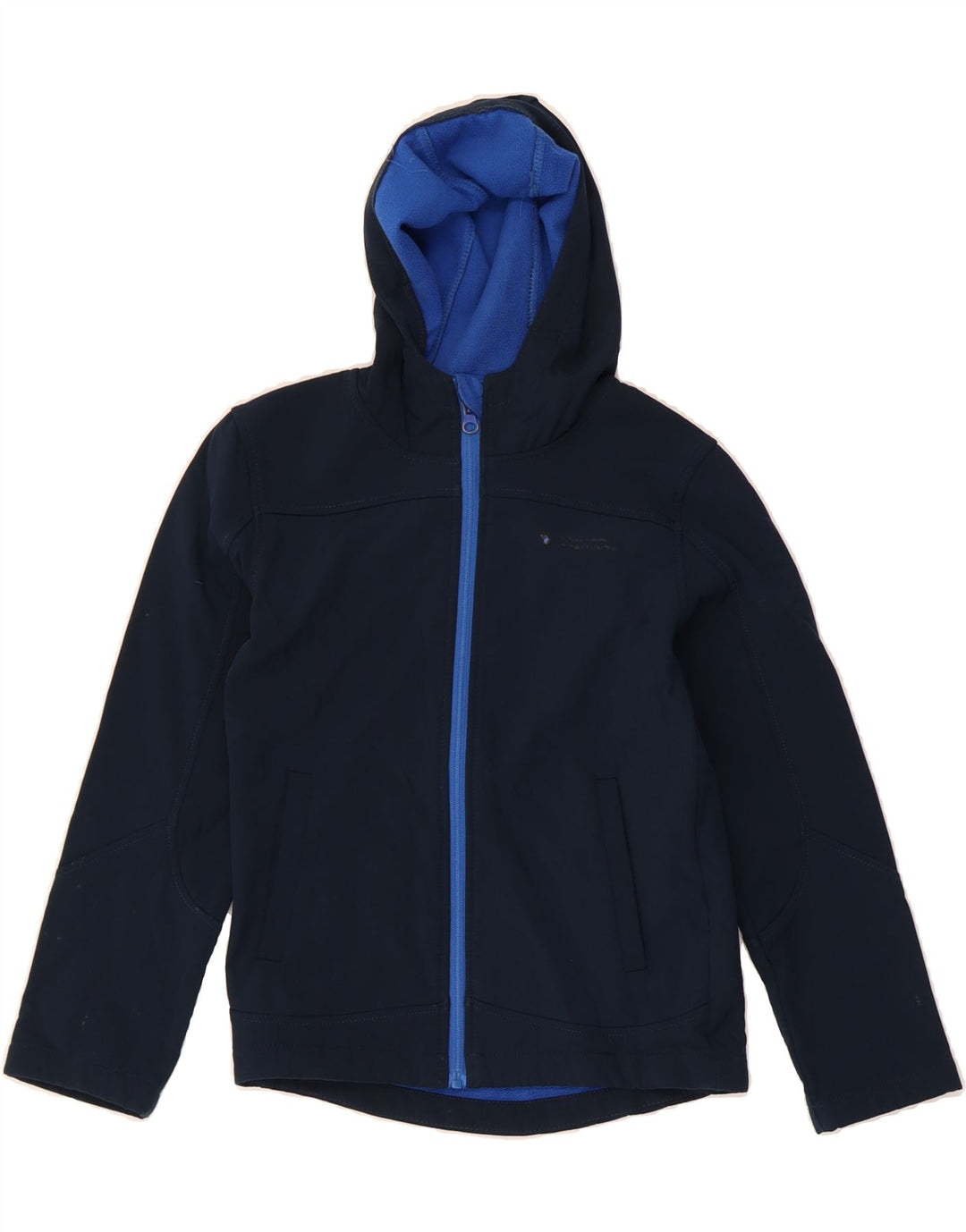 MOUNTAIN WAREHOUSE Boys Hooded Windbreaker Jacket 9-10 Years Navy Blue Vintage Mountain Warehouse and Second-Hand Mountain Warehouse from Messina Hembry 