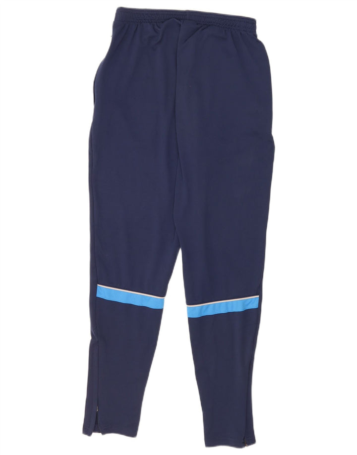Nike Mens Dri Fit Tracksuit Trousers Medium Navy Blue Colourblock Polyester