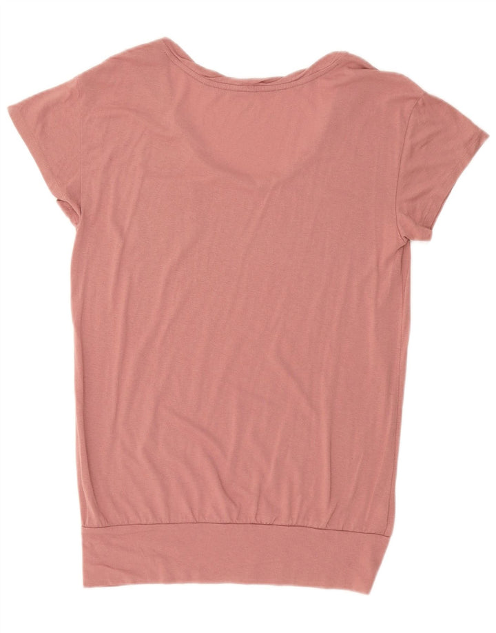 LOFT Womens T-Shirt Top UK 10 Small Pink Rayon