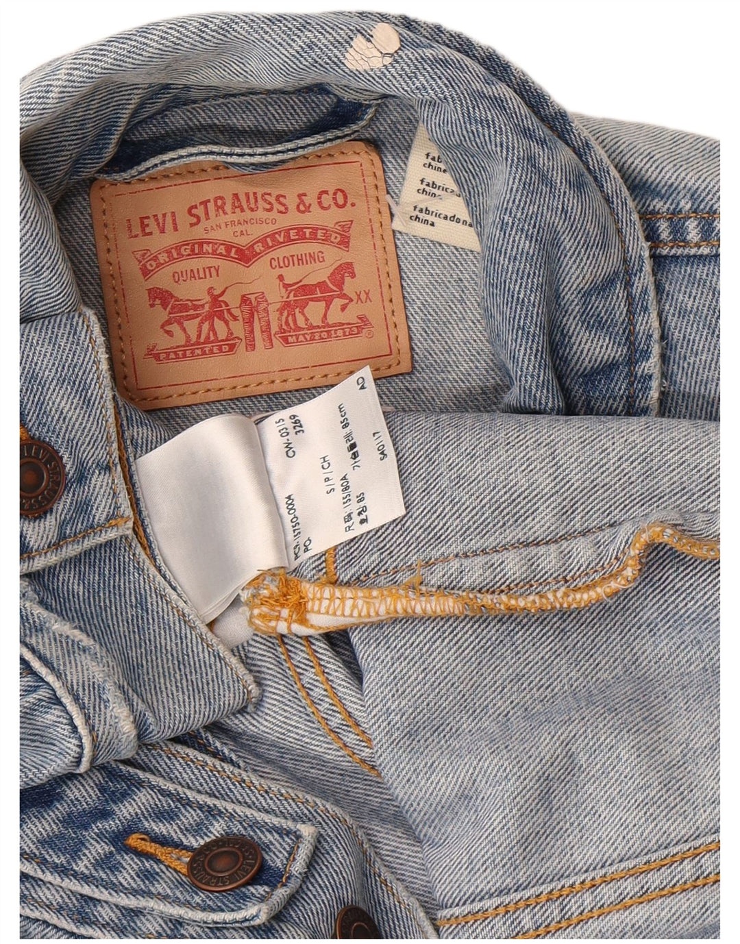 LEVI'S Womens Denim Jacket UK 10 Small Blue Cotton