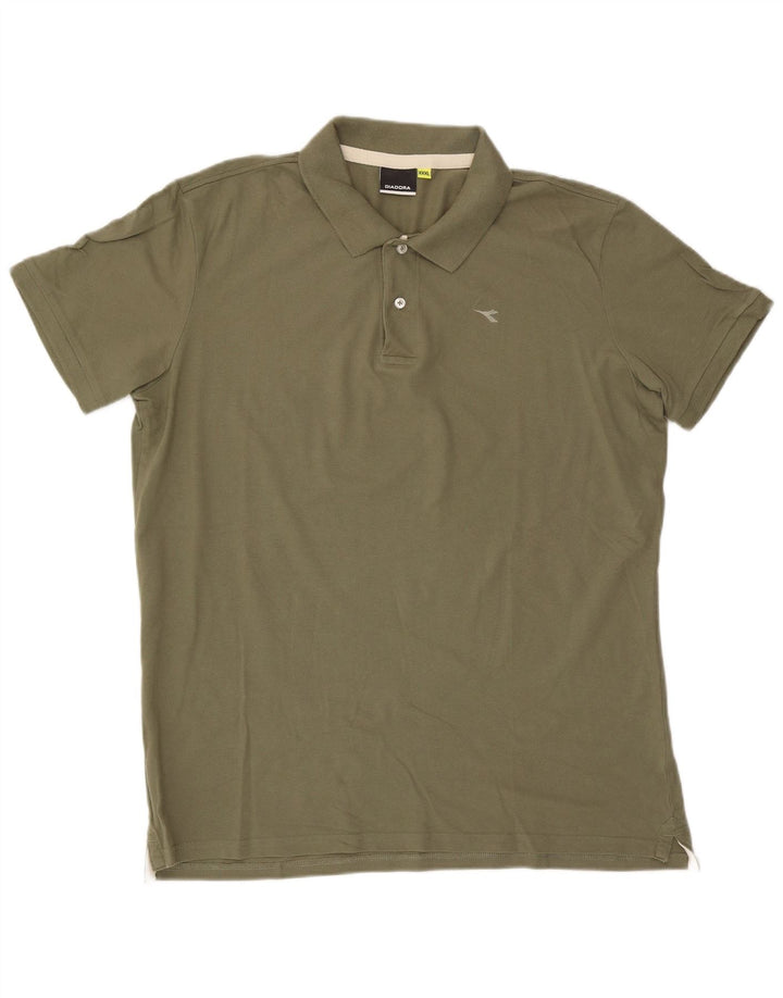 Diadora Mens Polo Shirt 3XL Khaki