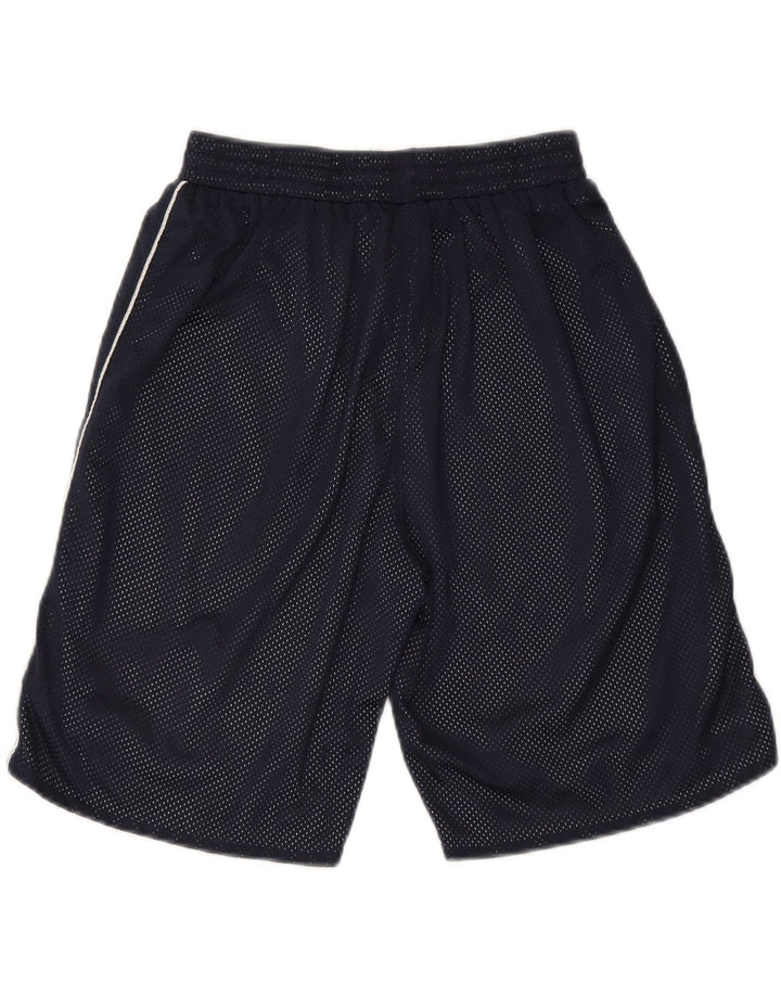 SPALDING Mens Reversible Sport Shorts Medium Navy Blue Vintage Spalding and Second-Hand Spalding from Messina Hembry 