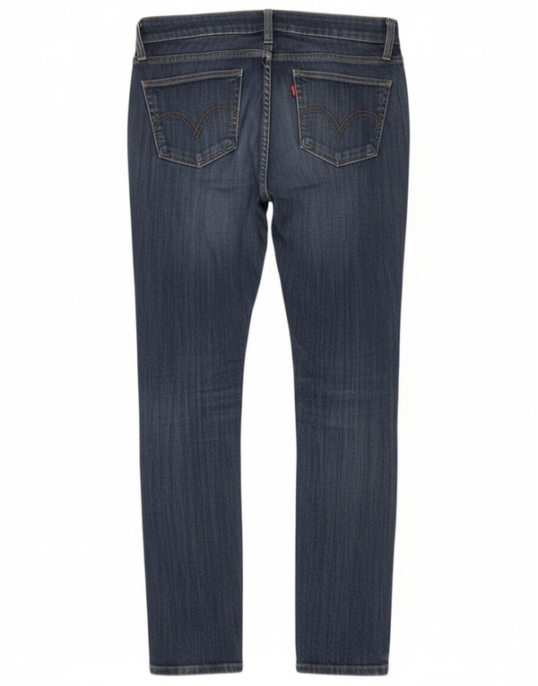 Levi's Womens 524 Super Low Skinny Jeans US 5 Medium W30 L32 Blue Cotton