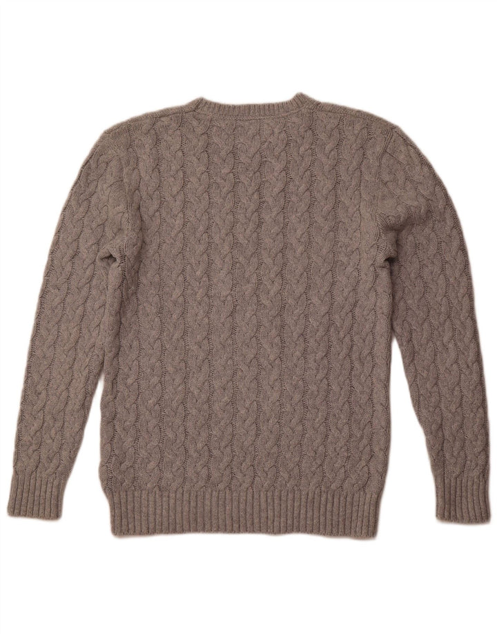 TOMMY HILFIGER Mens Regular Fit Crew Neck Jumper Sweater Small Grey Cotton