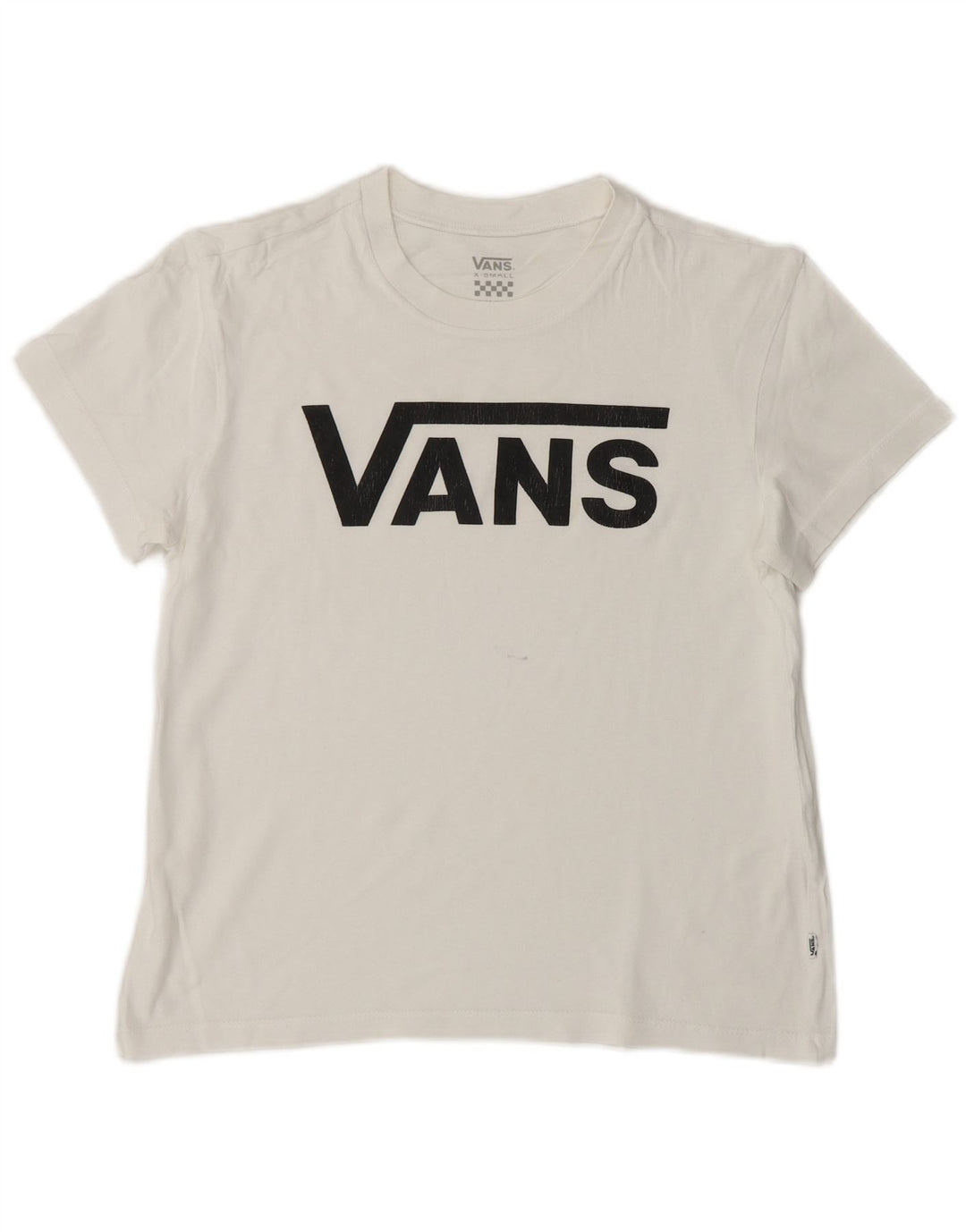 VANS Womens Graphic T-Shirt Top UK 6 XS White