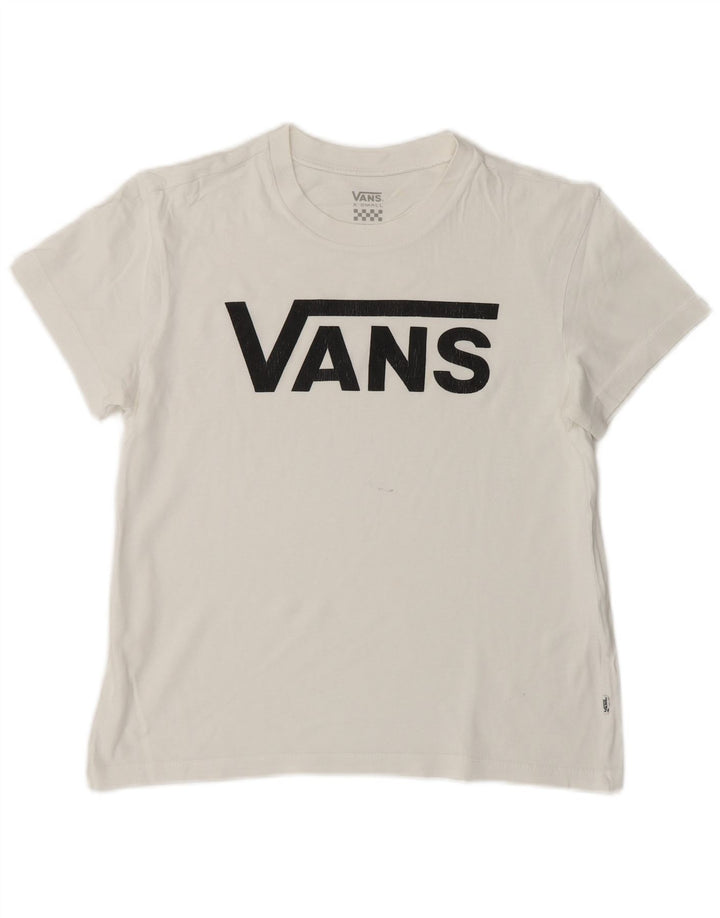 VANS Womens Graphic T-Shirt Top UK 6 XS White