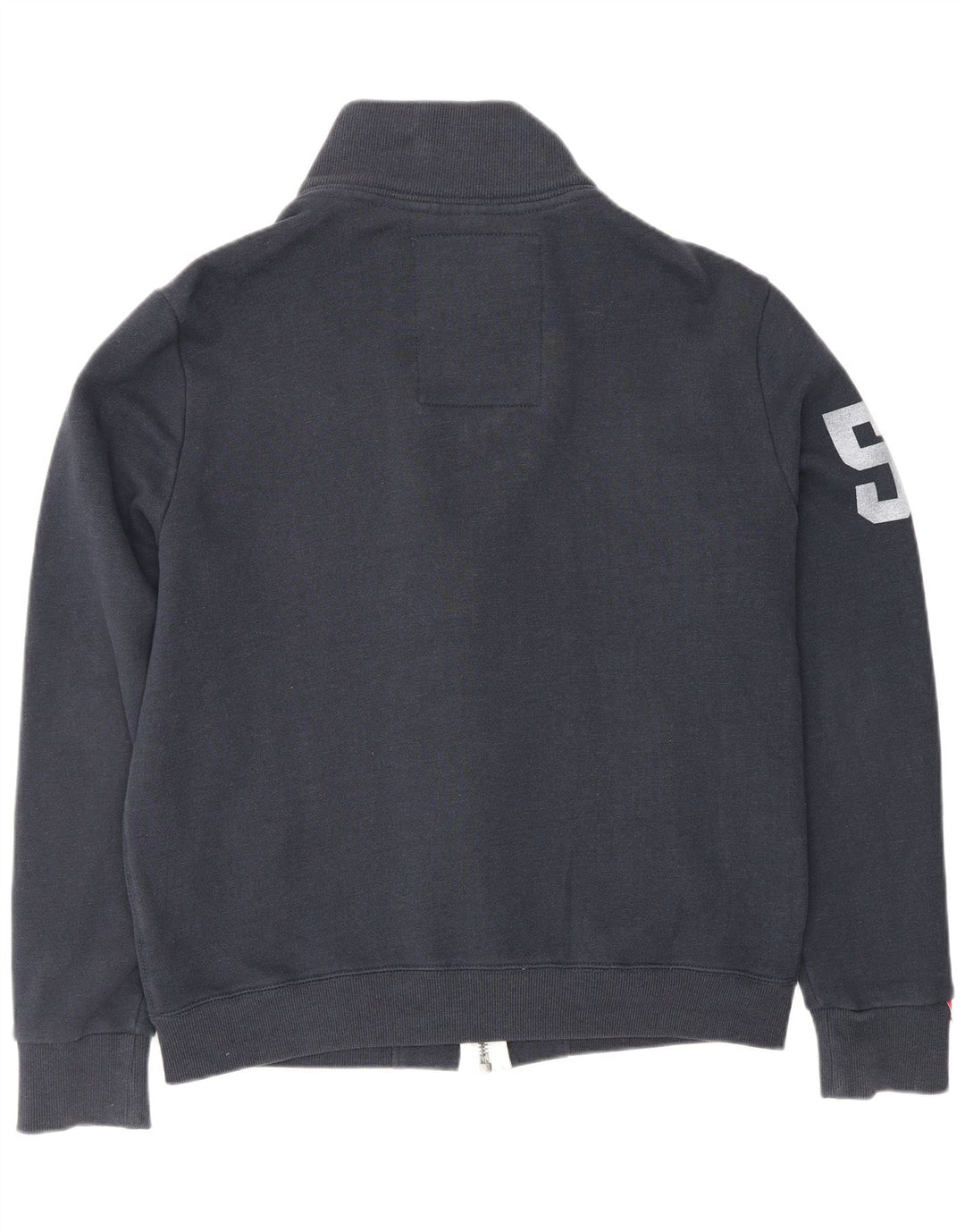 SUPERDRY Mens Track & Field Graphic Tracksuit Top Jacket Large Navy Blue