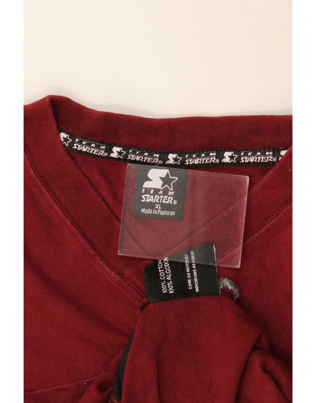 Starter Mens Vest Top XL Burgundy Cotton
