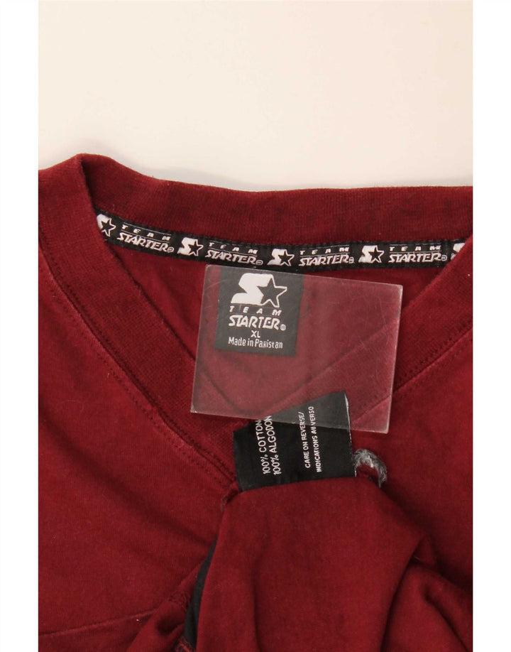 Starter Mens Vest Top XL Burgundy Cotton