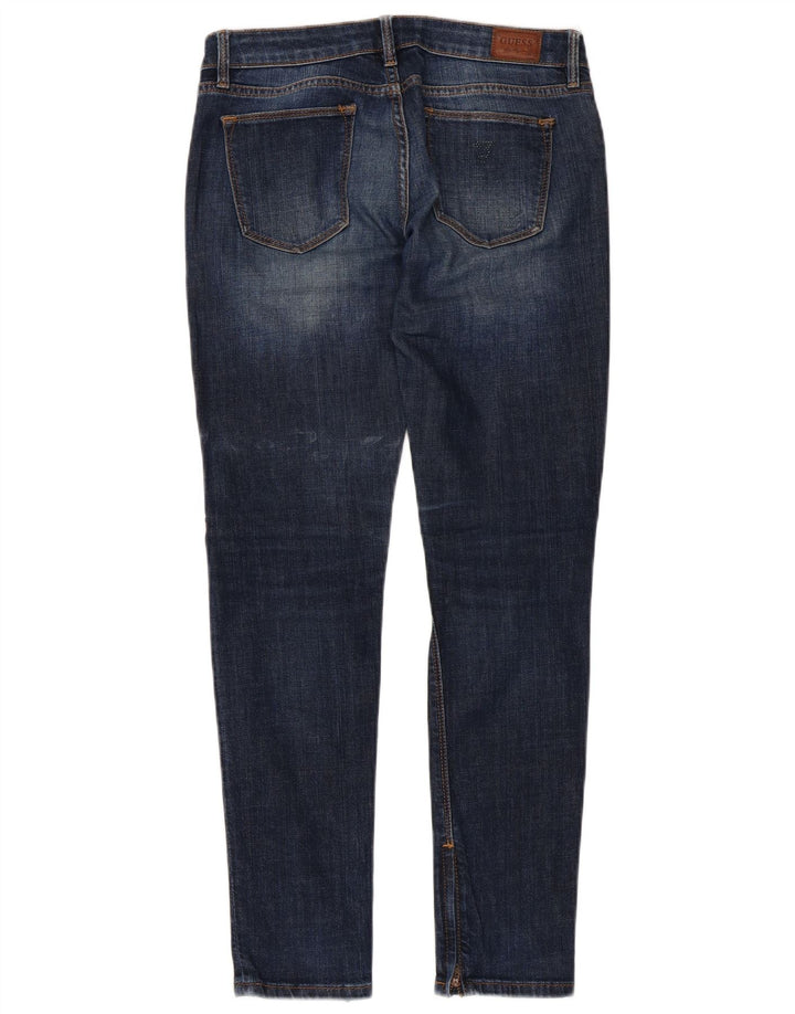 GUESS Womens Beverly Skinny Jeans W27 L29 Blue Cotton