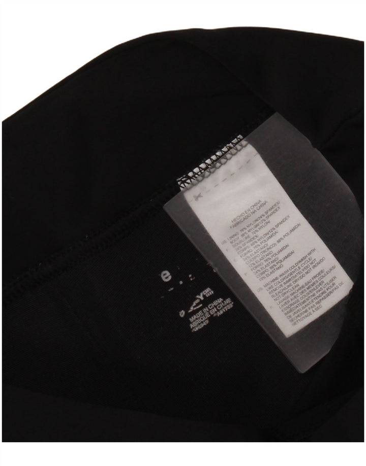 Reebok Womens Capri Trousers W28 L19 Black Nylon