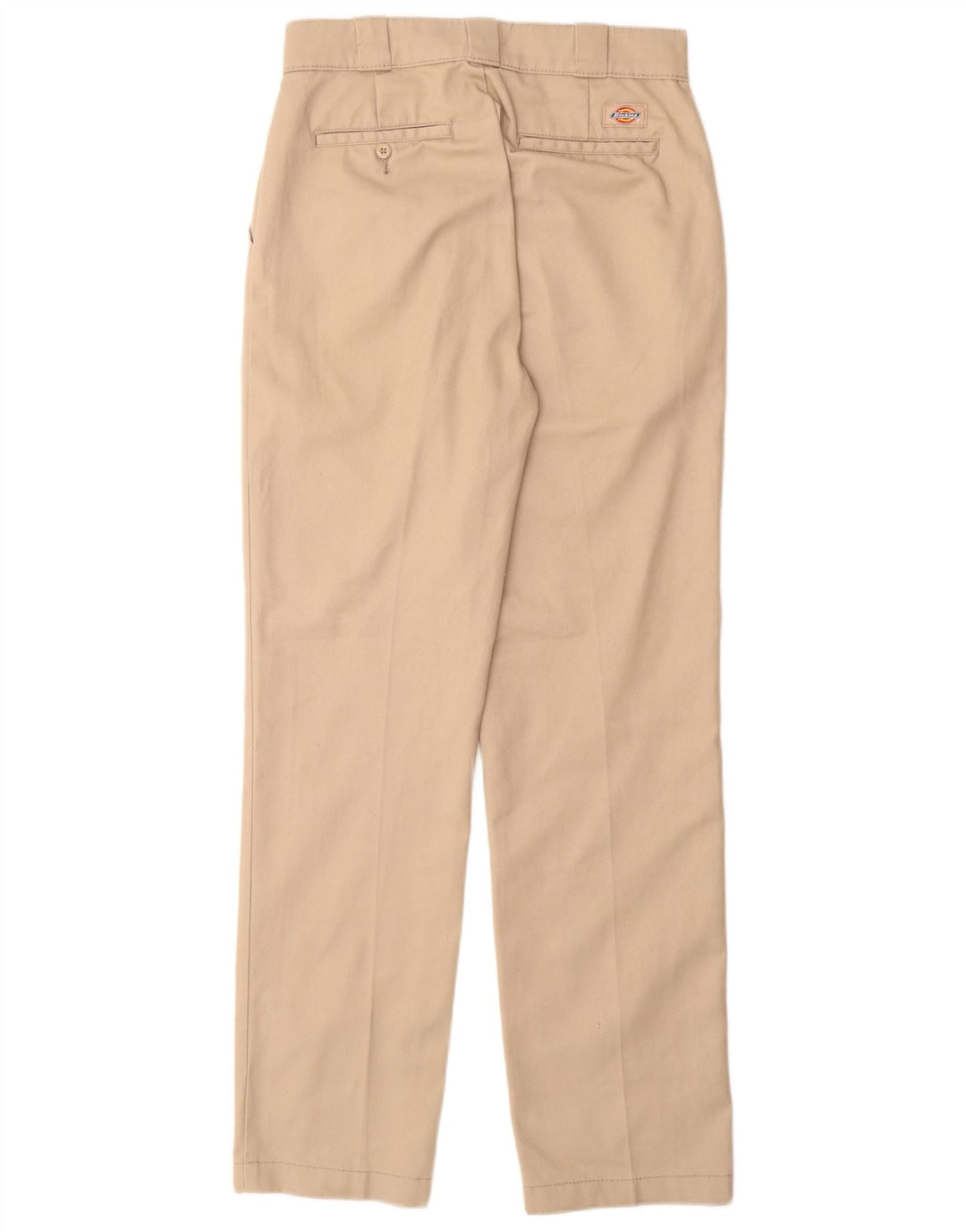 DICKIES Mens Straight Chino Trousers W28 L31 Beige Polyester