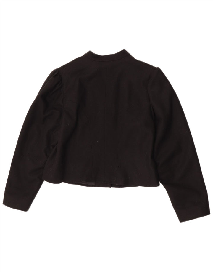 Vintage Womens Bolero Jacket UK 14 Medium Black