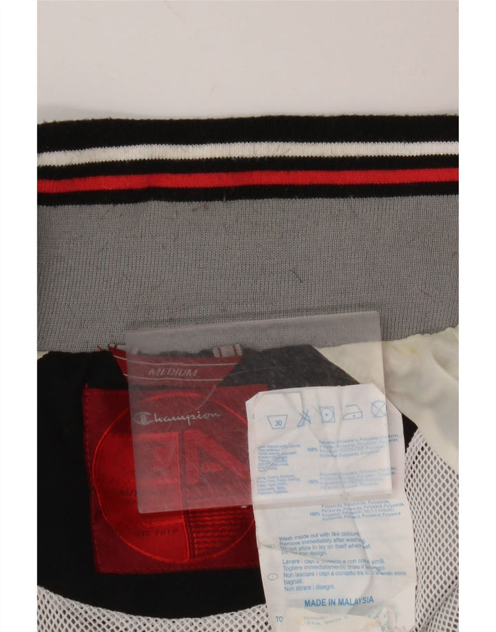 CHAMPION Mens Tracksuit Top Jacket Medium Grey Polyester