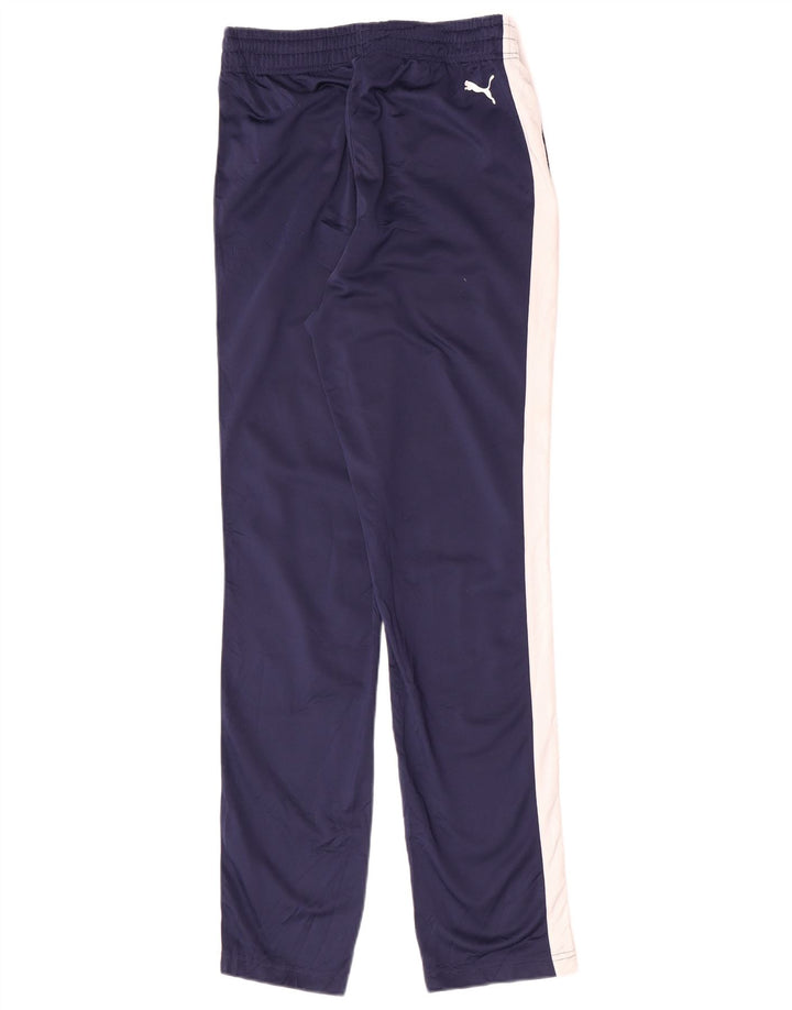 Puma Mens Tracksuit Trousers Small  Navy Blue Colourblock