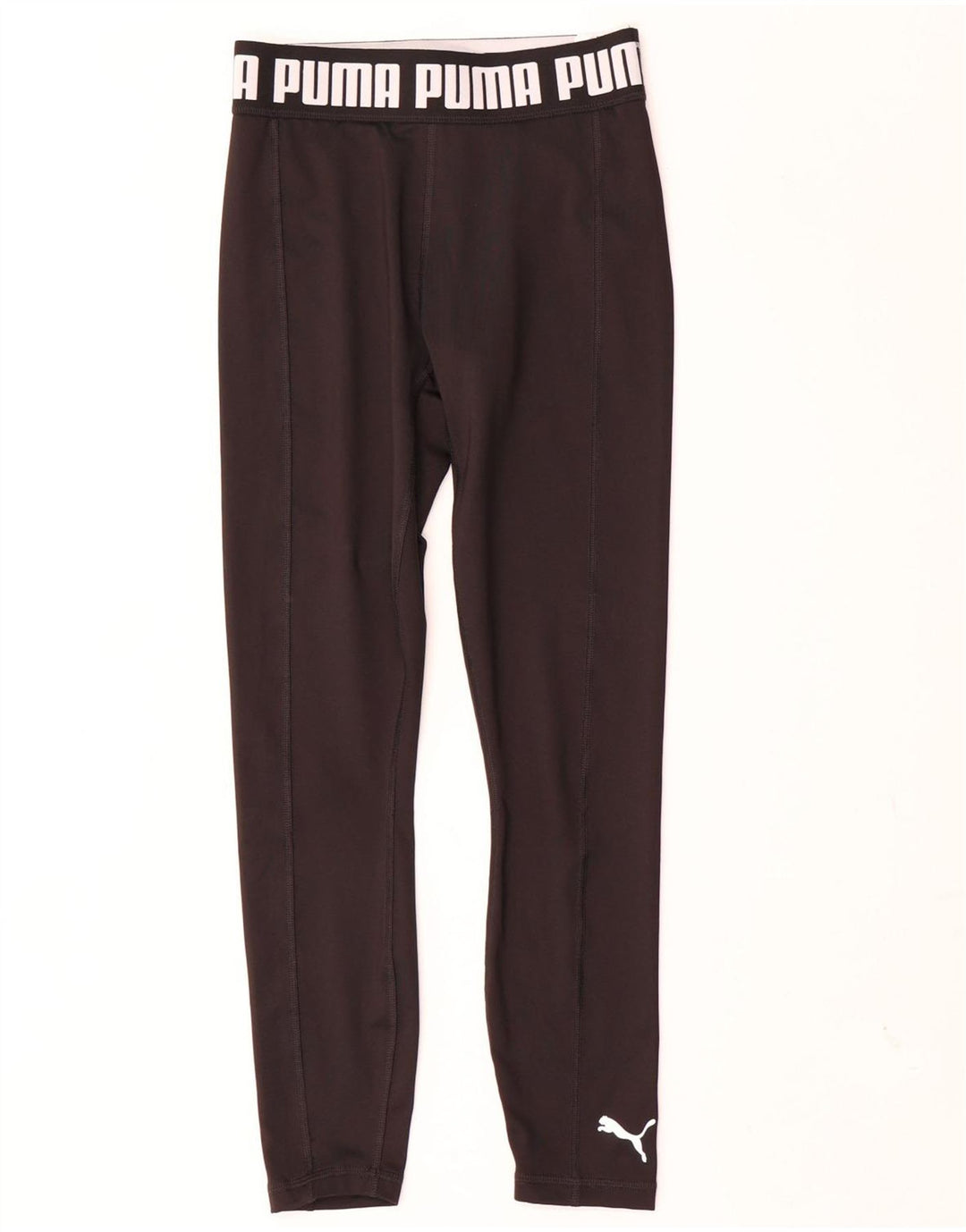 PUMA Womens Graphic Leggings UK 4 XS Black Polyester