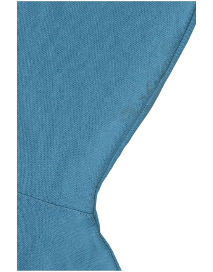 ADIDAS Boys Oversized Graphic Sweatshirt Jumper 15-16 Years Blue Cotton