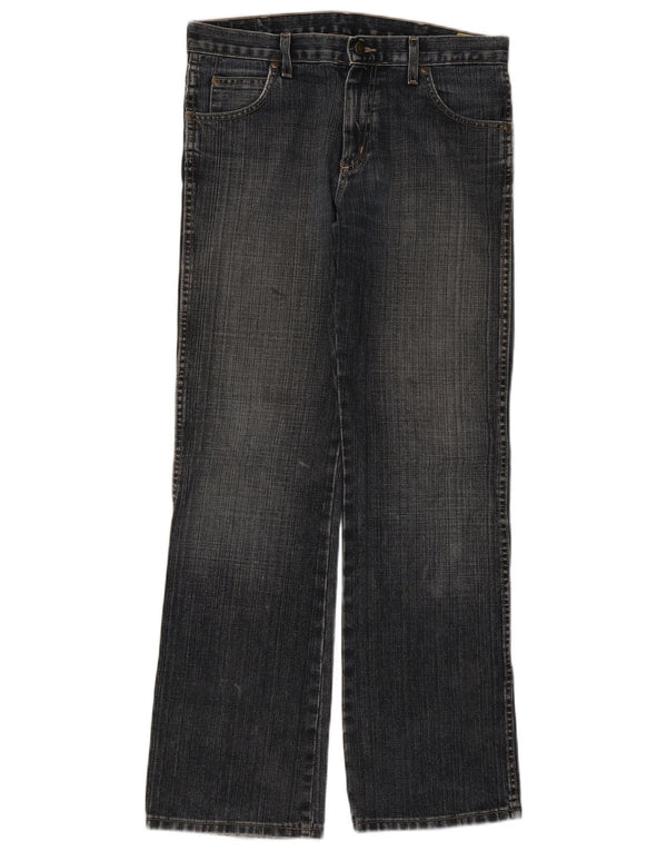 Wrangler Mens Bootcut Jeans W31 L32 Navy Blue Cotton