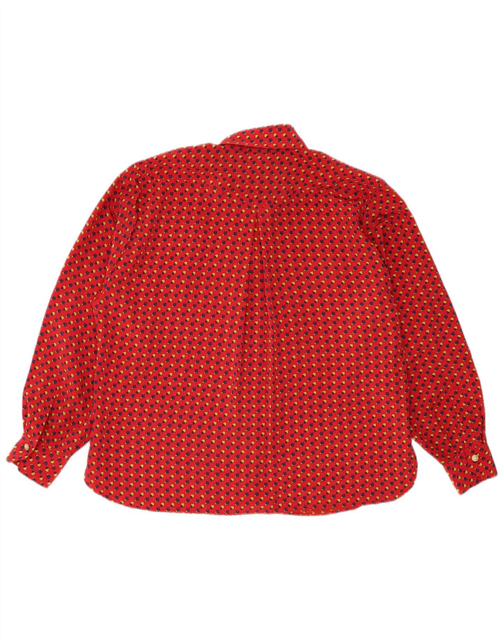 Bleyle Womens Shirt UK 20 2XL Red Geometric