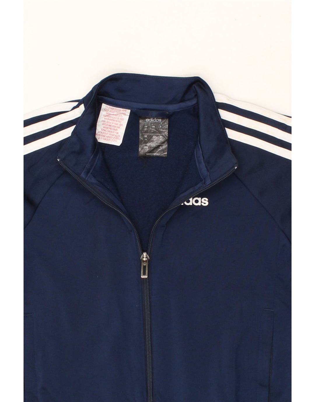 ADIDAS Boys Climalite Tracksuit Top Jacket 5-6 Years Navy Blue Polyester Vintage Adidas and Second-Hand Adidas from Messina Hembry 