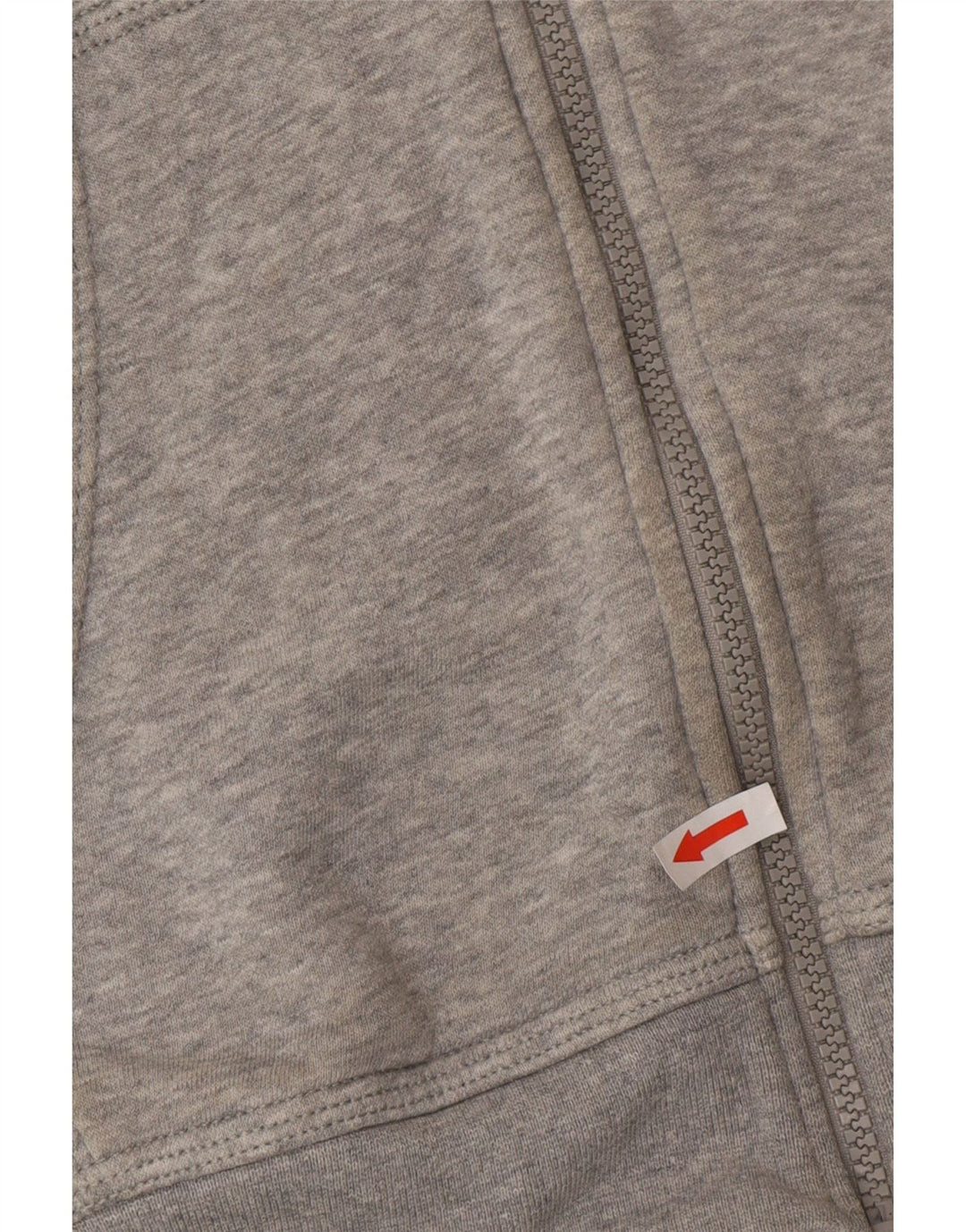 Nike Mens Zip Hoodie Sweater Medium Grey Flecked Cotton
