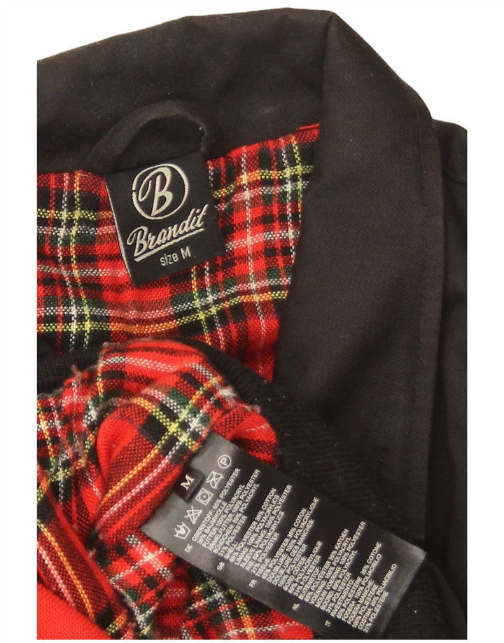 Brandit Mens Bomber Jacket UK 38 Medium Black Polyester