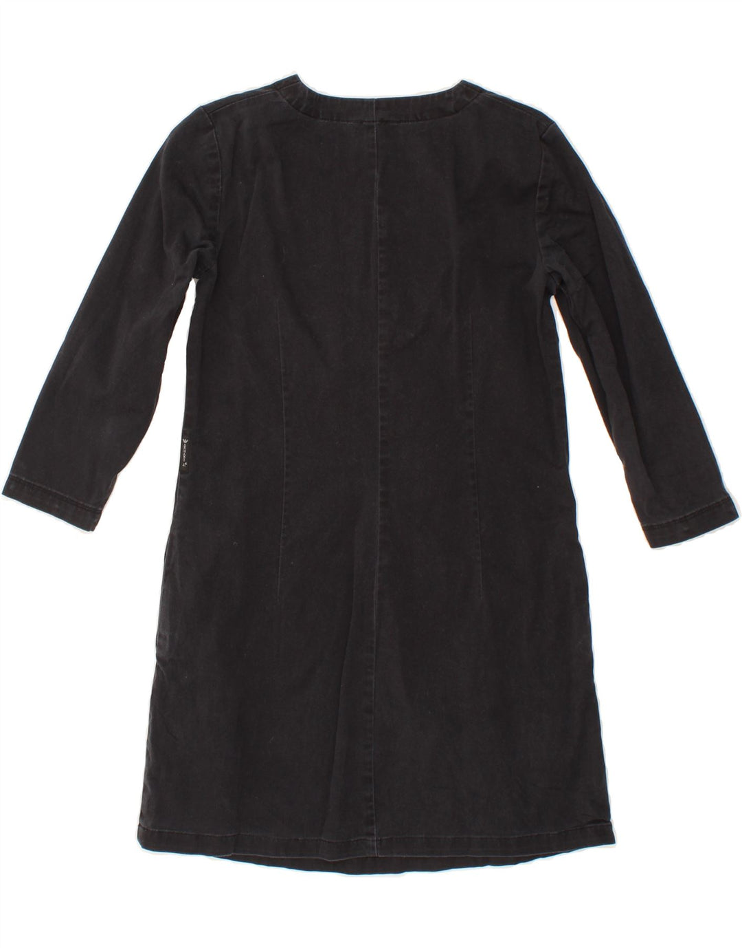 ARMANI Womens 3/4 Sleeve Basic Dress EU 42 Medium Black Cotton Vintage Armani and Second-Hand Armani from Messina Hembry 