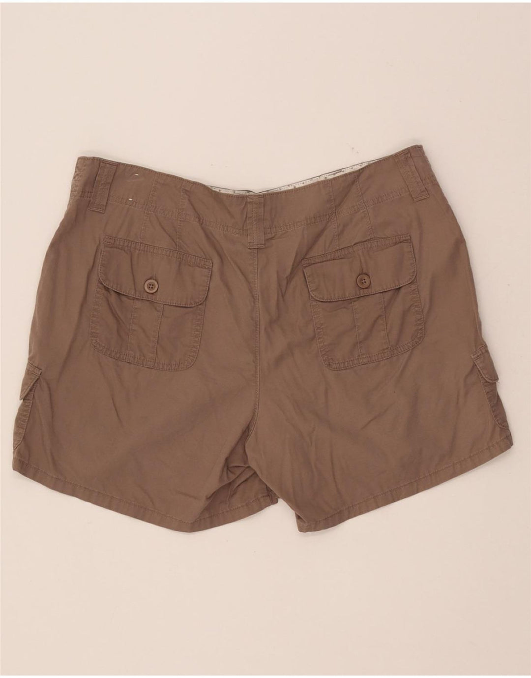 LEE Womens Cargo Shorts US 16 2XL W37  Brown Cotton