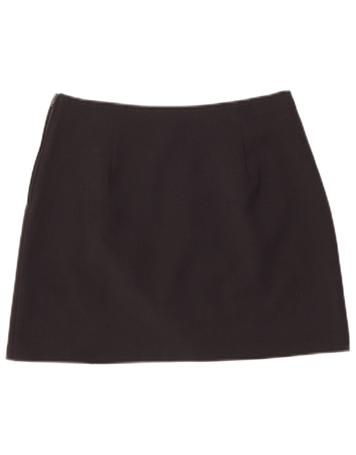 Sisley Womens Mini Skirt IT 40 Small W26  Black Polyester