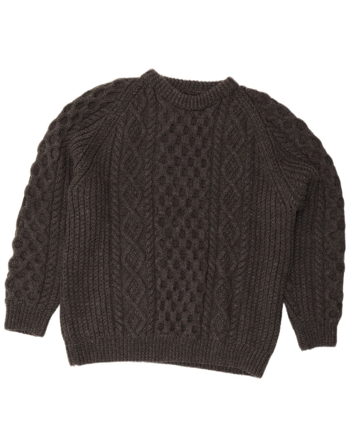 Vintage Mens Crew Neck Jumper Sweater XL Grey