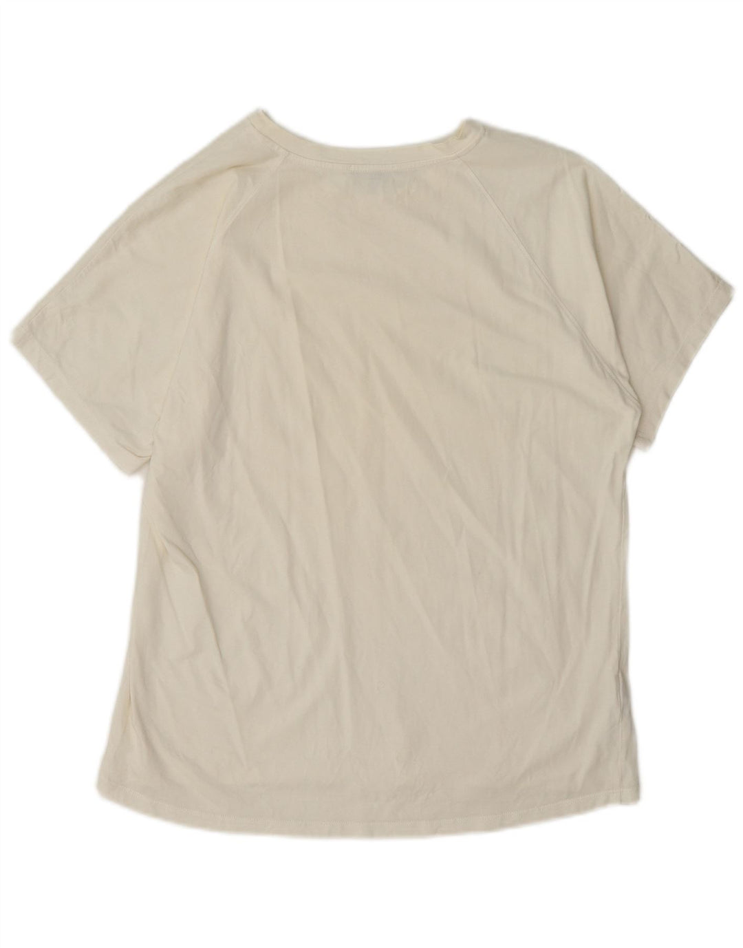 Massimo Dutti Womens Oversized T-Shirt Top UK 10 Small White Cotton