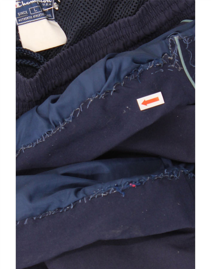 CHAMPION Mens Tracksuit Trousers Large  Navy Blue Vintage Champion and Second-Hand Champion from Messina Hembry 