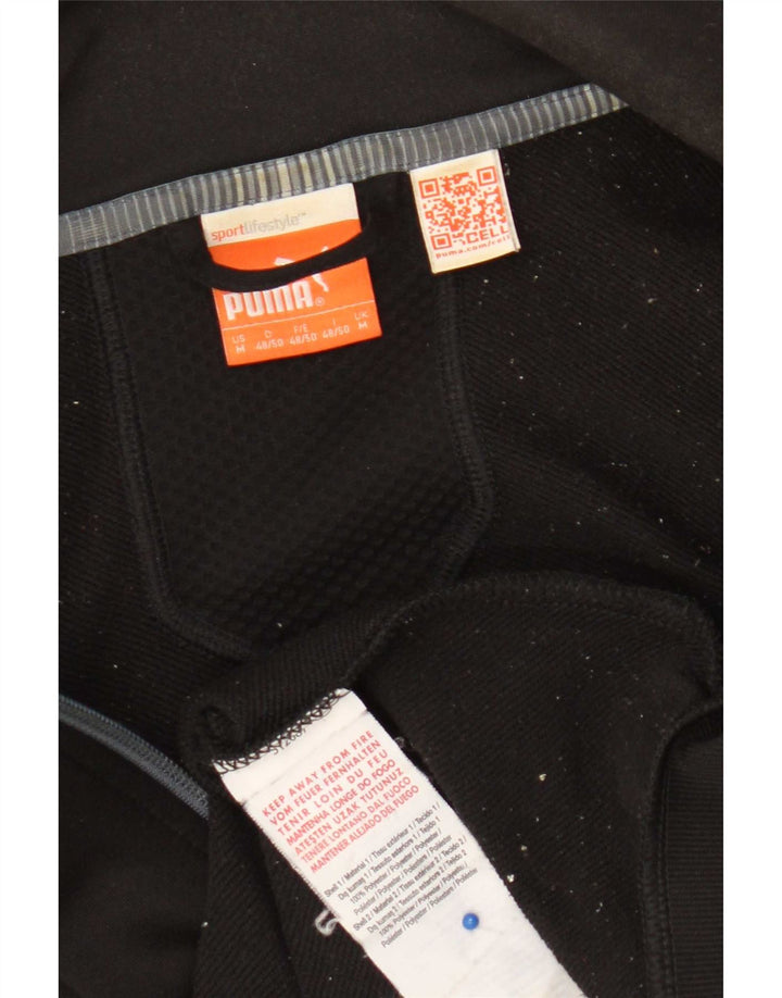Puma Mens Tracksuit Top Jacket Medium Black Polyester