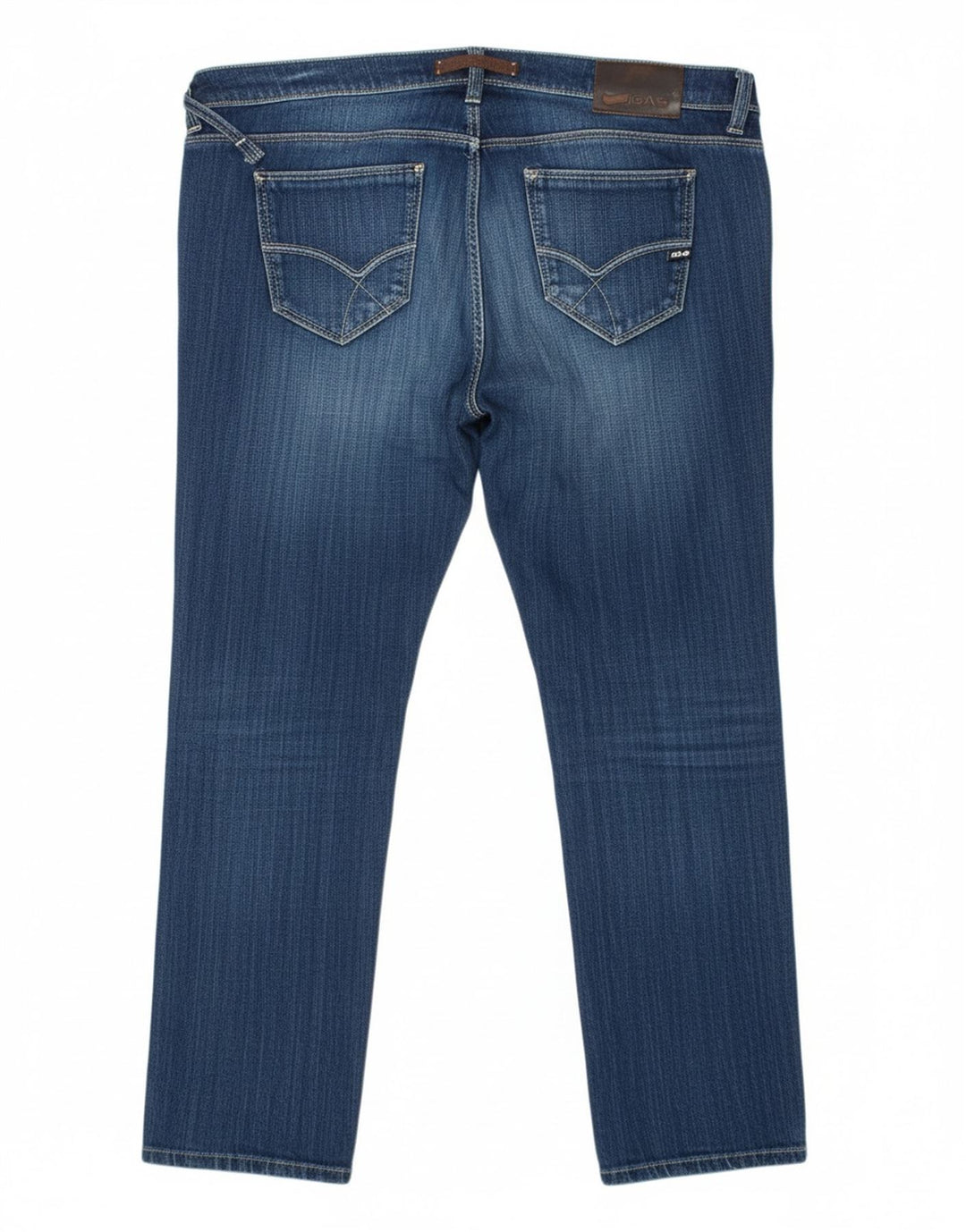 GAS Womens Straight Jeans W33 L28 Blue Cotton