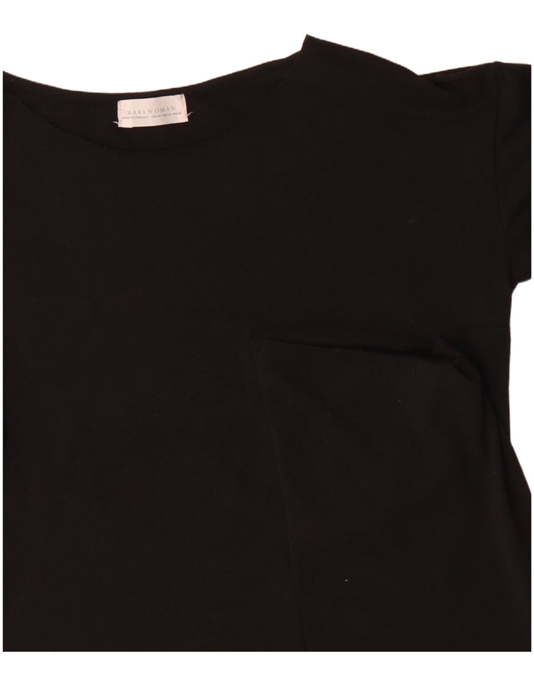 Zara Womens Top Long Sleeve UK 14 Medium Black