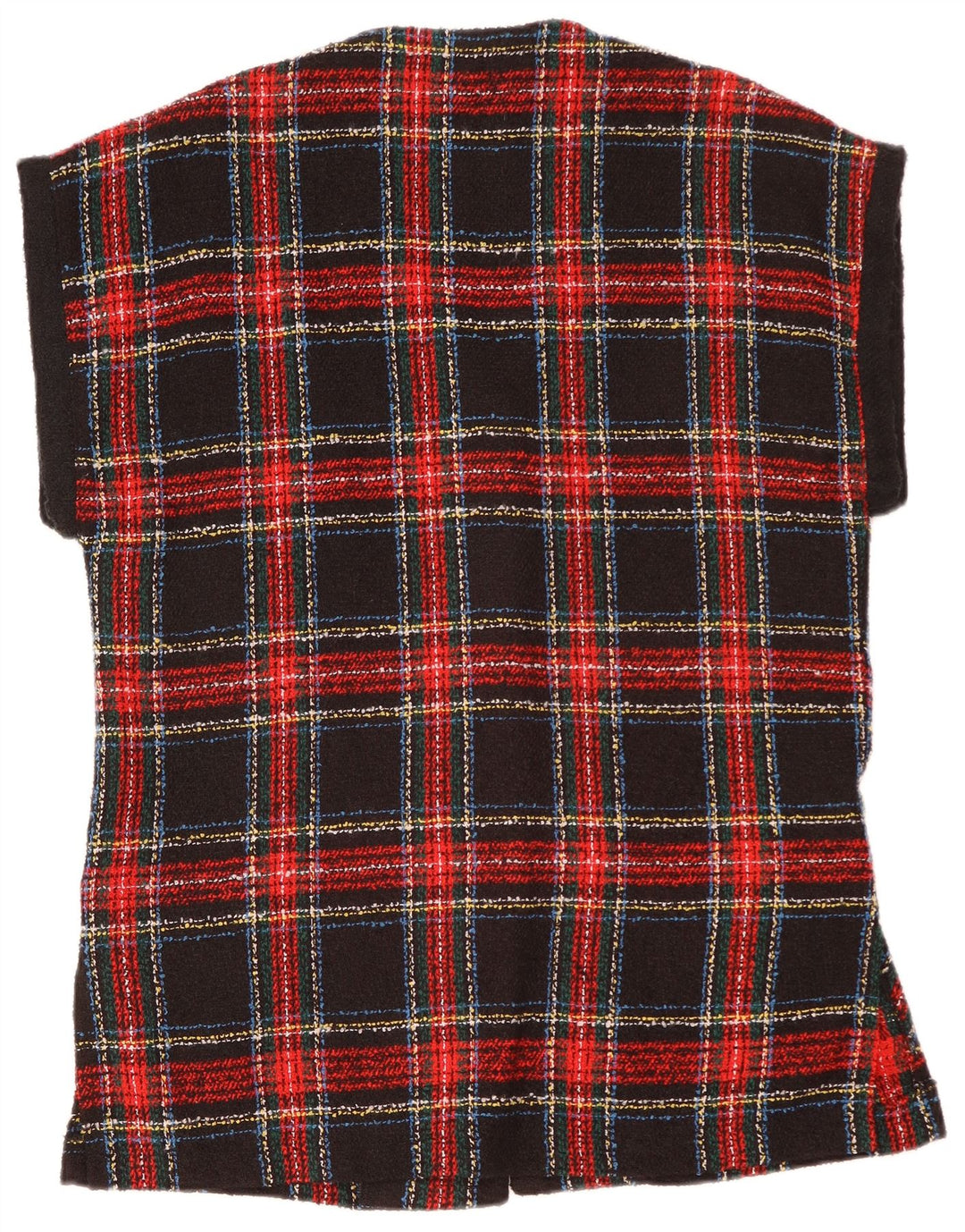 VINTAGE Womens Oversized 4 Button Blazer Jacket UK 10 Small Red Plaid