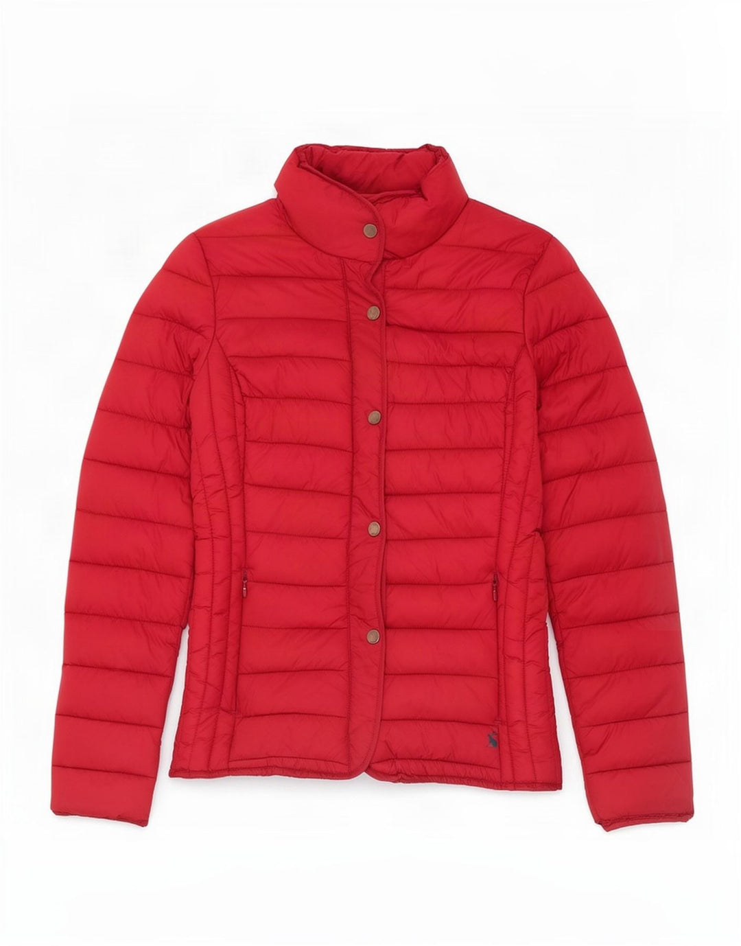 Joules Womens Padded Jacket UK 8 Small Red Polyamide