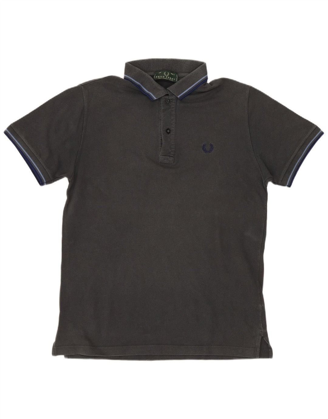 FRED PERRY Mens Polo Shirt Medium Black Cotton