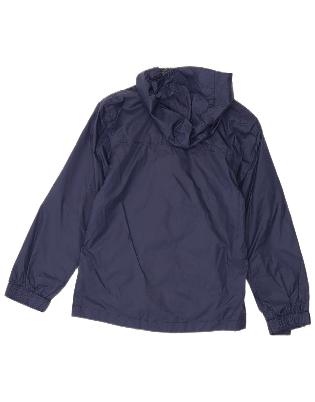 MOUNTAIN WAREHOUSE Boys Hooded Rain Jacket 9-10 Years Navy Blue Nylon